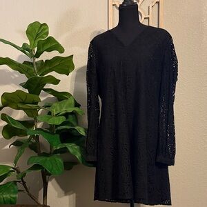 Elegant Black Lace Dress